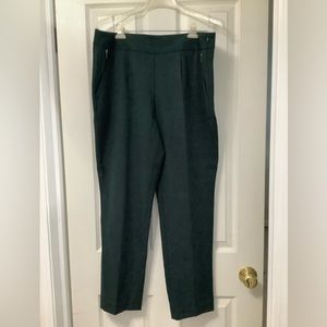 Worthington women’s side zip dress pants. Dark Green size 14. Front pockets